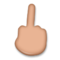 Middle Finger - Medium emoji on LG
